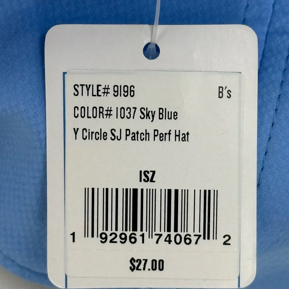 Southern Tide Baseball Cap Sky Blue Skip Jack Rubber Patch Youth‎ OSFA New NWT